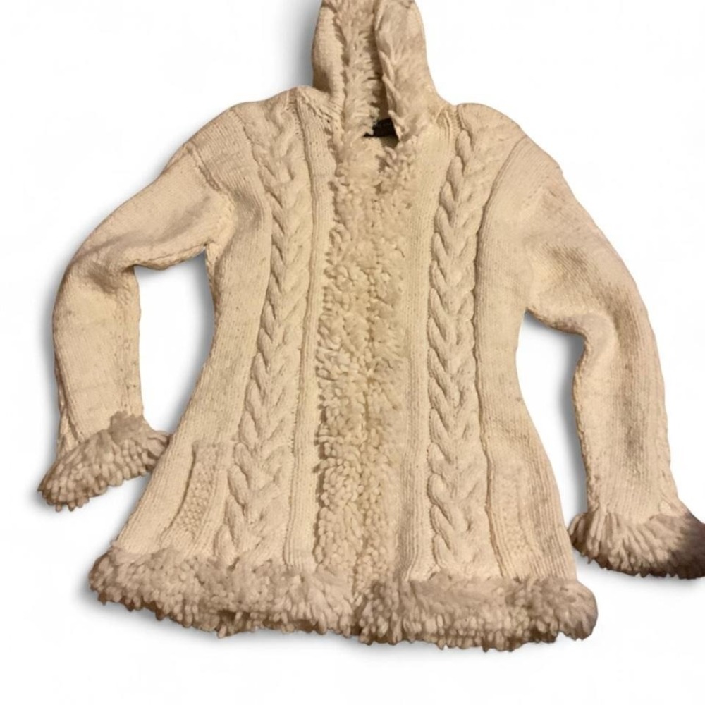 Vintage wool‎ sweater fringe trim
